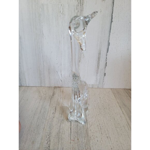Vintage abstract glass giraffe heavy collectible figure zoo animal - Picture 3 of 7